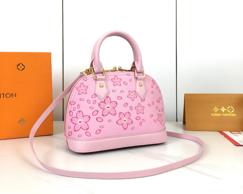 Pink Cherry Blossom Logo Bag