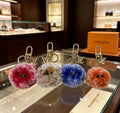 L logo Bag Charm/ Keyring Plush Fluffball