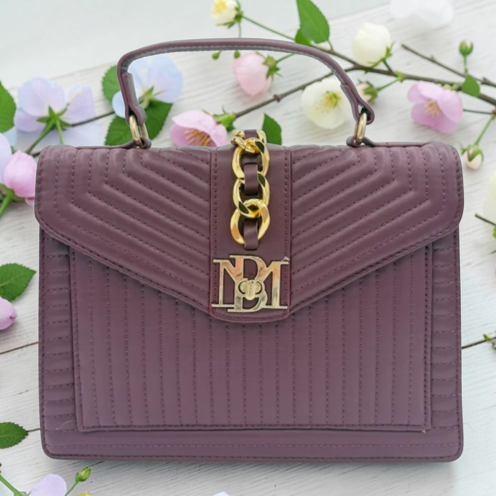 Badgley Mischka Plum Handbag NWT