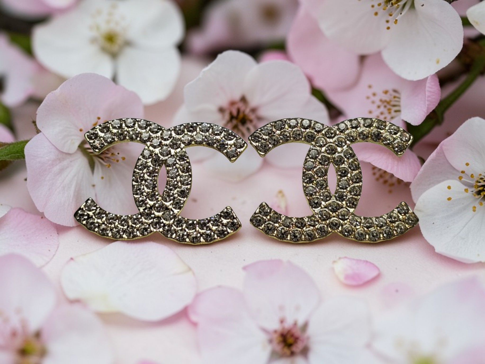 Chanel Charm CC Logo Earrings