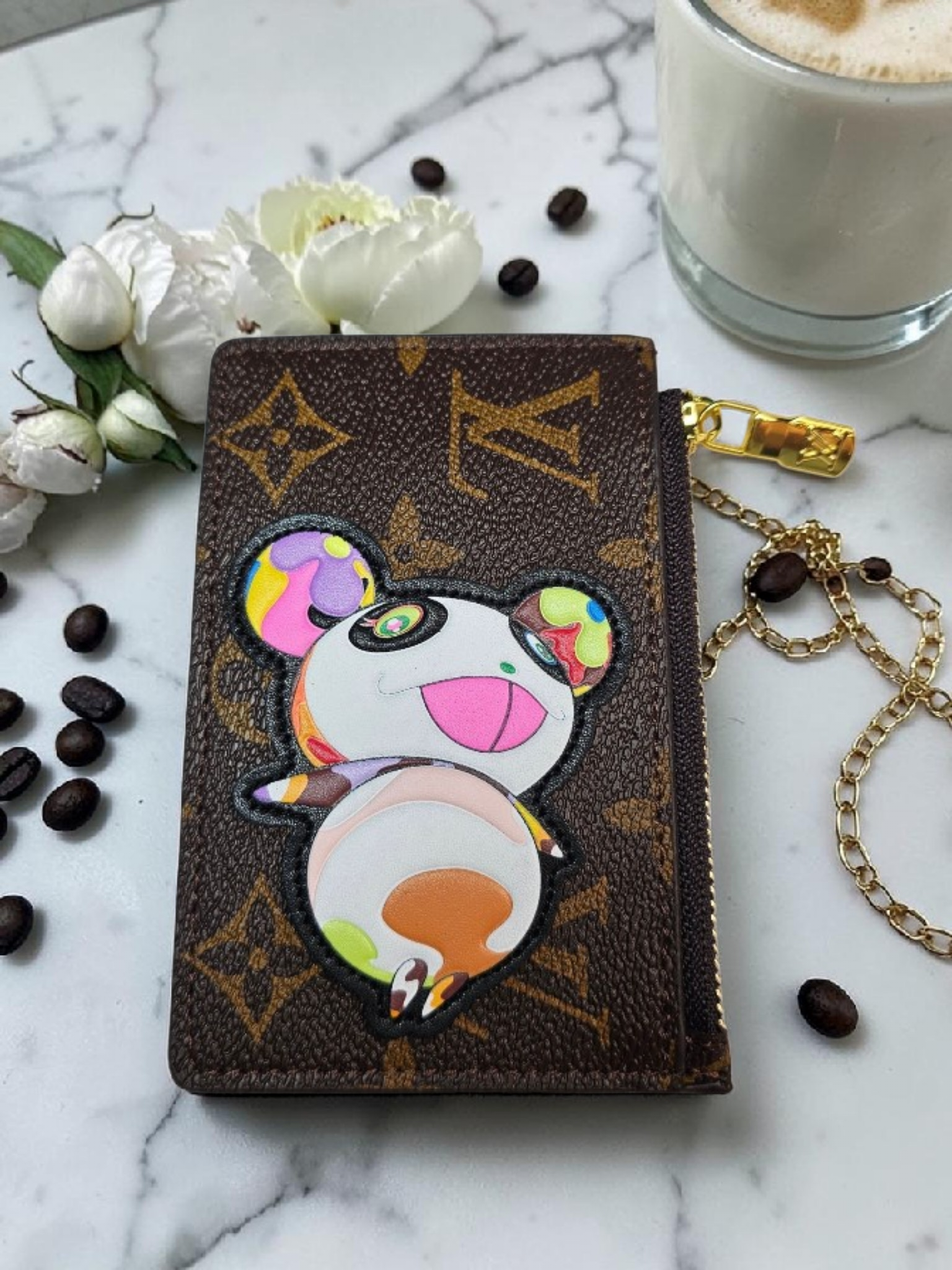 Louis Logo Coin purse with Panda