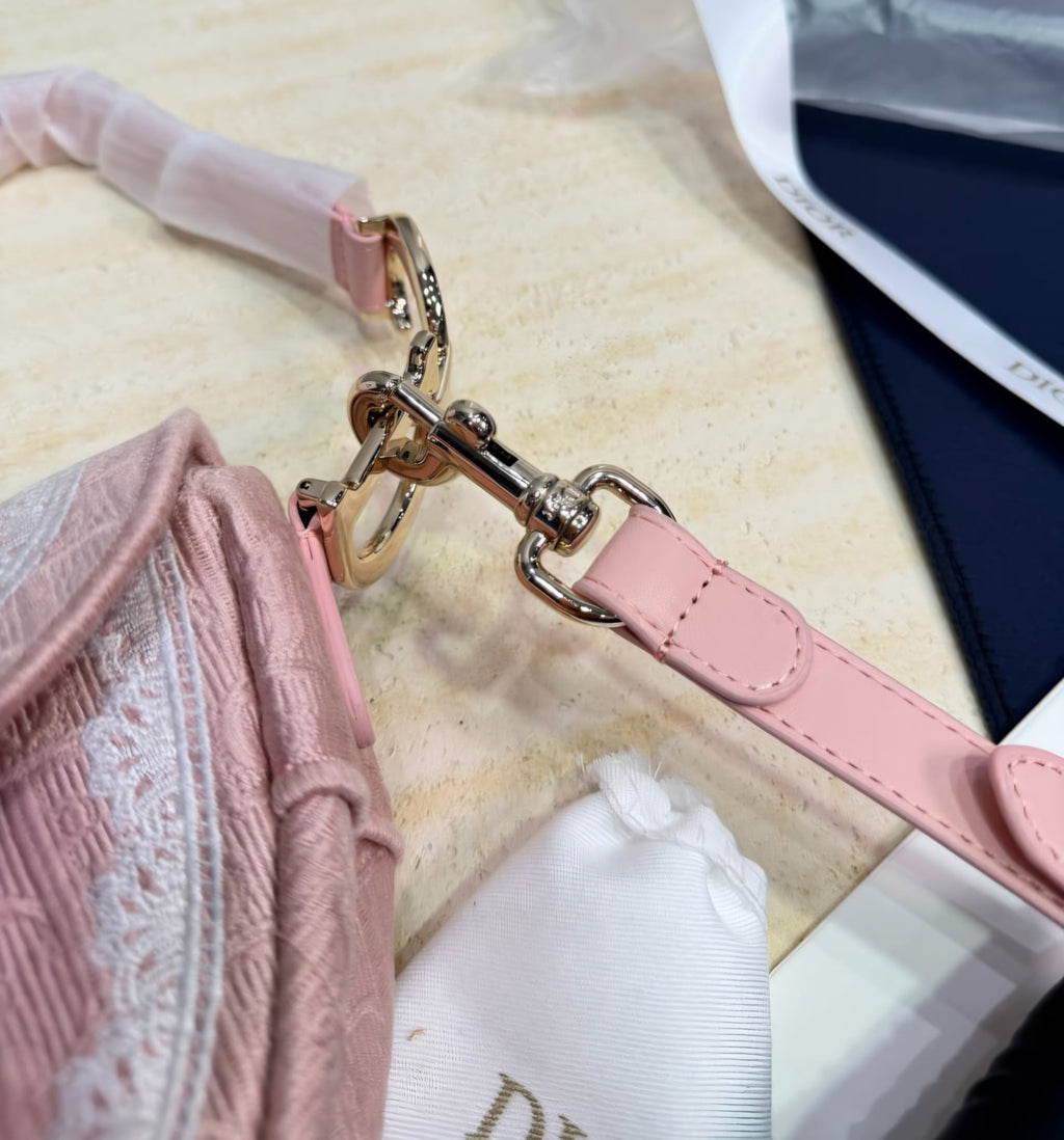 Pink Logo Saddle Bag