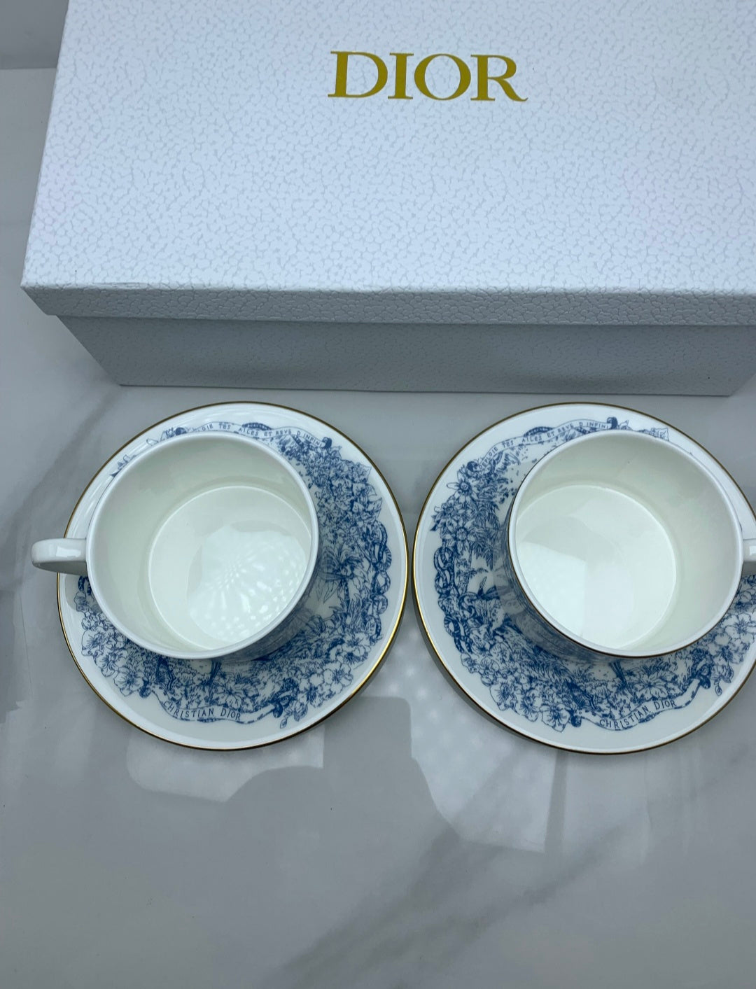 CD Logo coffee Gift Set New With Box