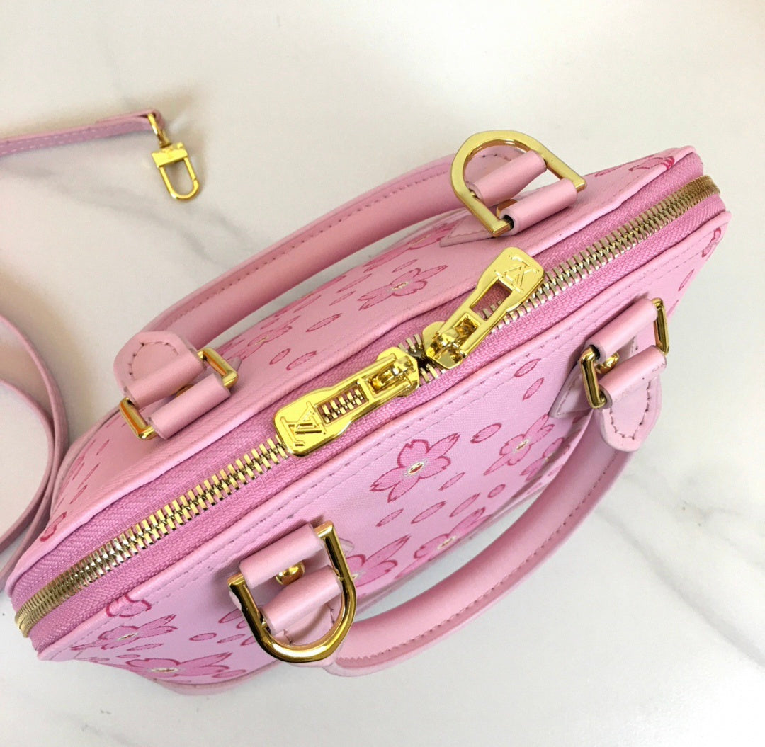 Pink Cherry Blossom Logo Bag