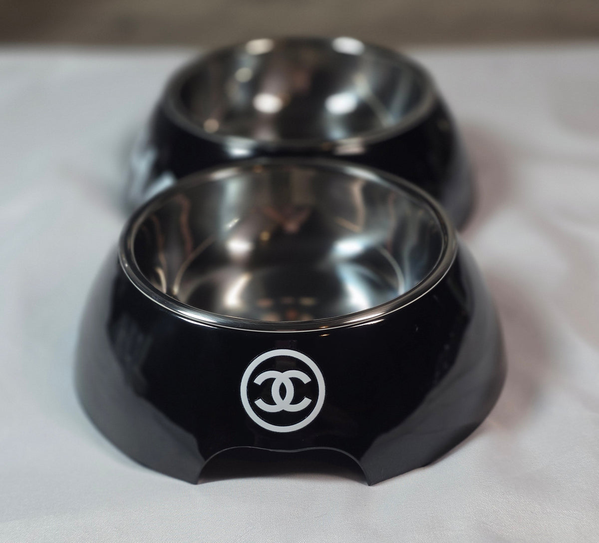 Luxury Pet Feeder 2 sided Black or White