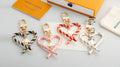Candy Cane themed Luxury Bag Charm