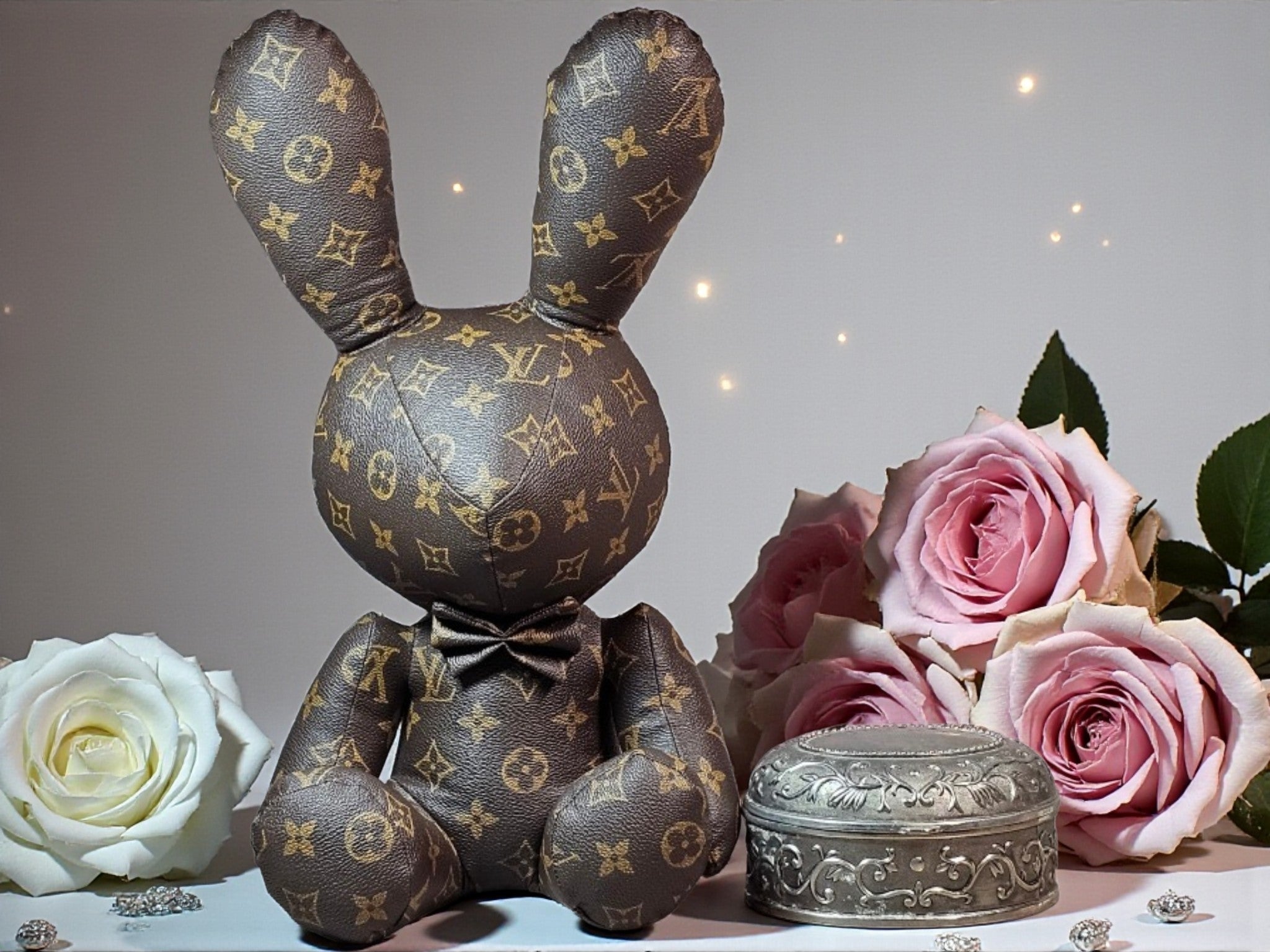Large Plush Stuffed LV Logo Bunny Special Edition 15" Height