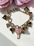 Charm Lock and Key Bracelet