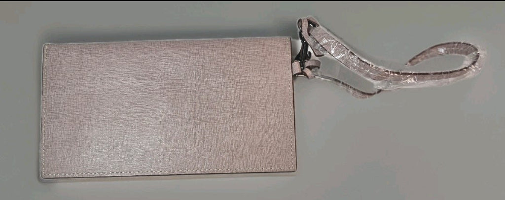 Dooney and Bourke Ashby Saffiano Leather Wristlet Taupe NWOT