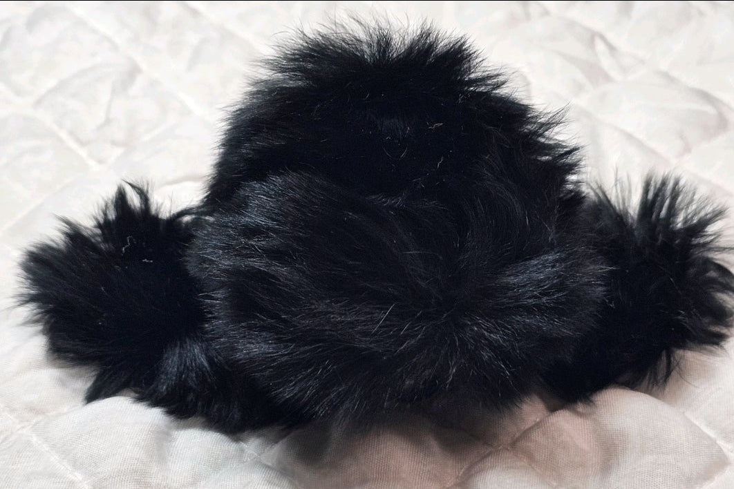 Fur Prada logo charm Hair Claw Clip