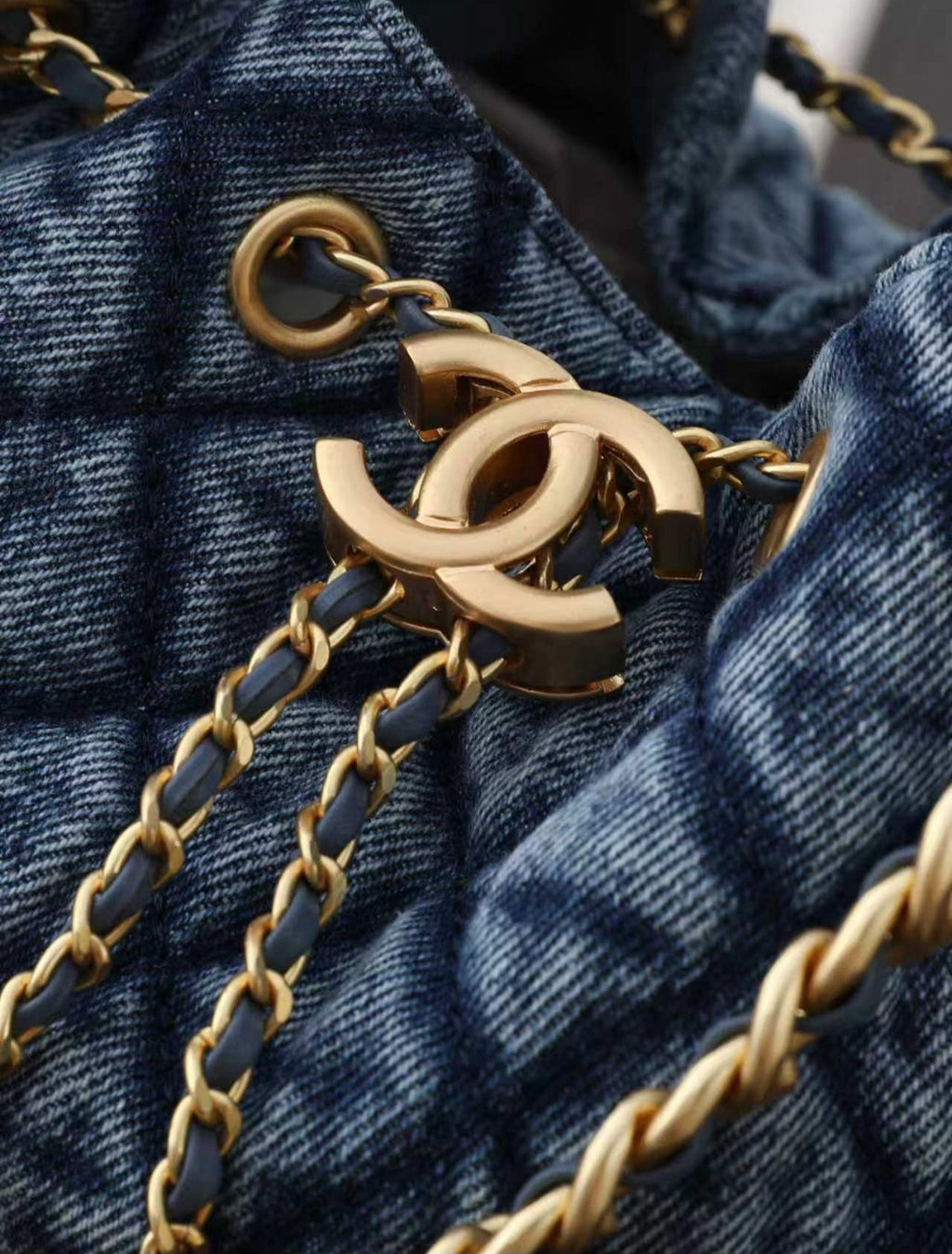 C Logo Luxury Dark Denim Bag