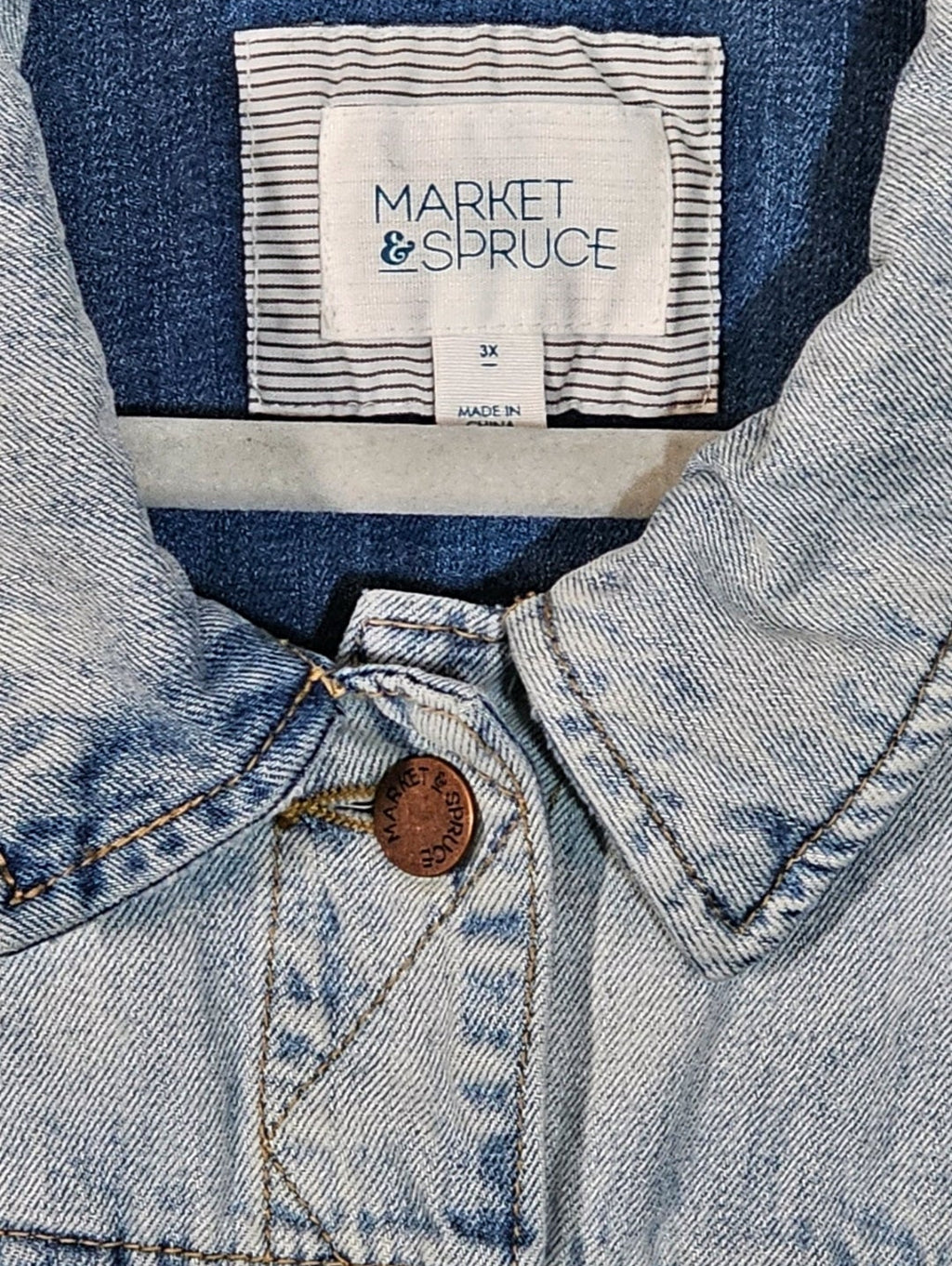 Market and Spruce Light Blue Denim Jacket Like New