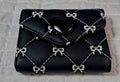 Betsey Johnson Short Wallet Black Bow New