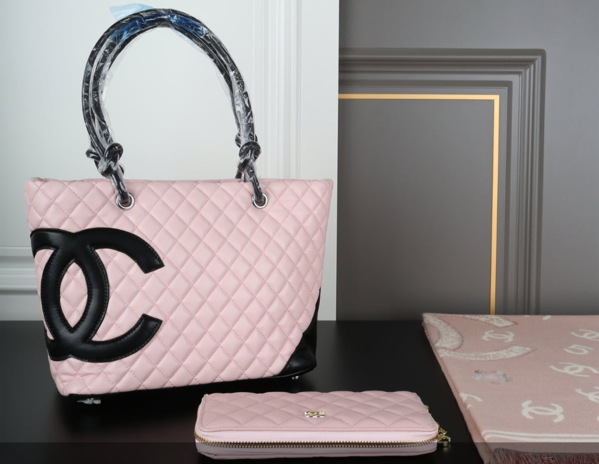 Pink and Black 2 piece c logo set