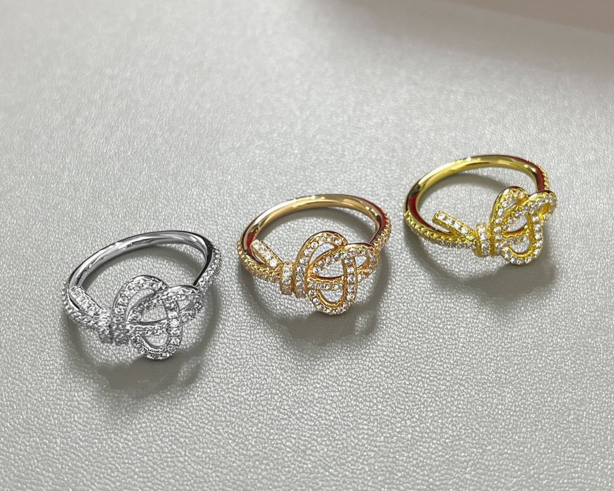 T&C logo Ring with Gemstones