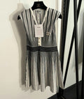 C Logo flowy Midi Dress