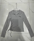 Ruched Side Knit Top