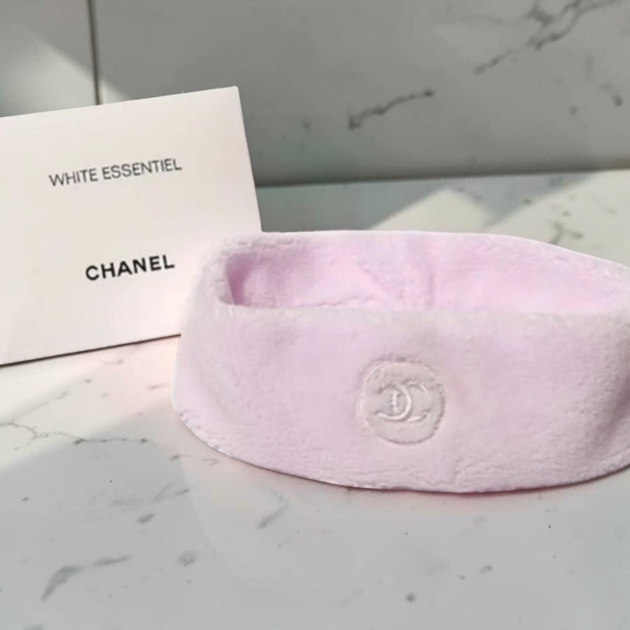 Chanel Beautè Spa/ Self Care Soft Terry Headband with Box