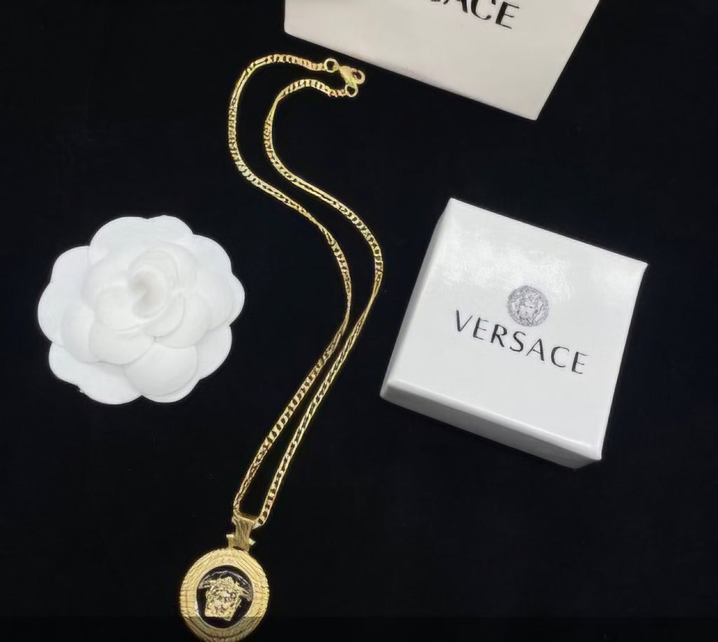 VC Logo Gemstone Necklace