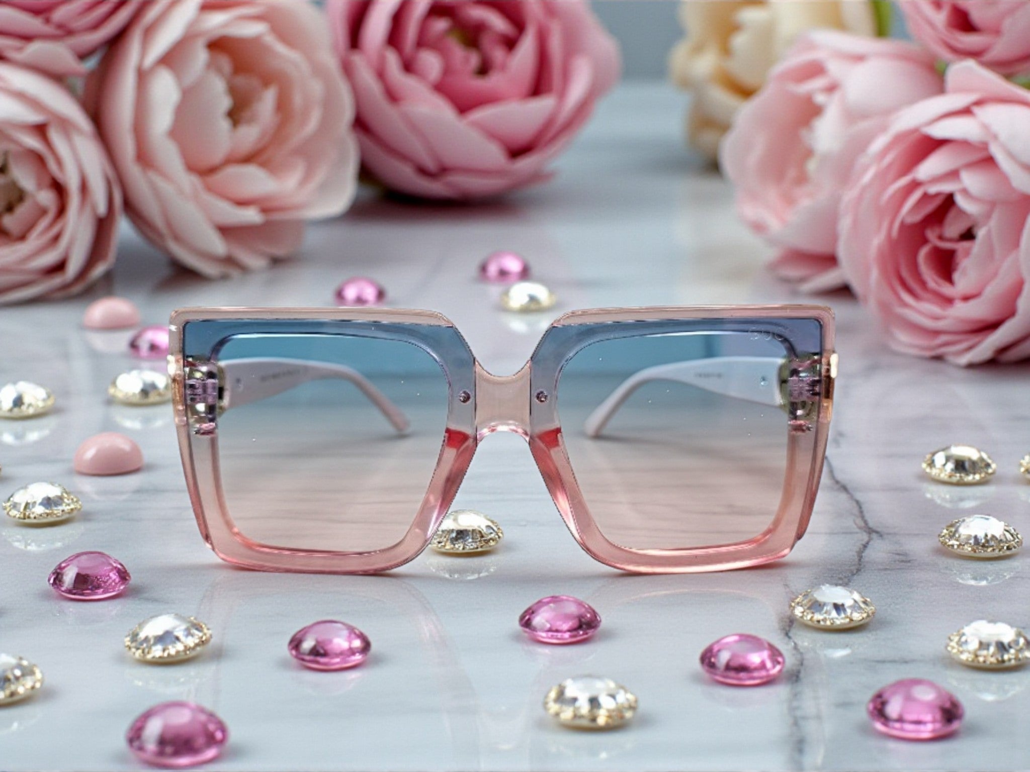 New 2026 Design Pink GG Logo Sunglasses