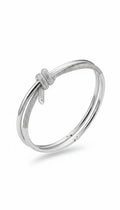 Silver Plated T&C Logo Bangle Bracelet
