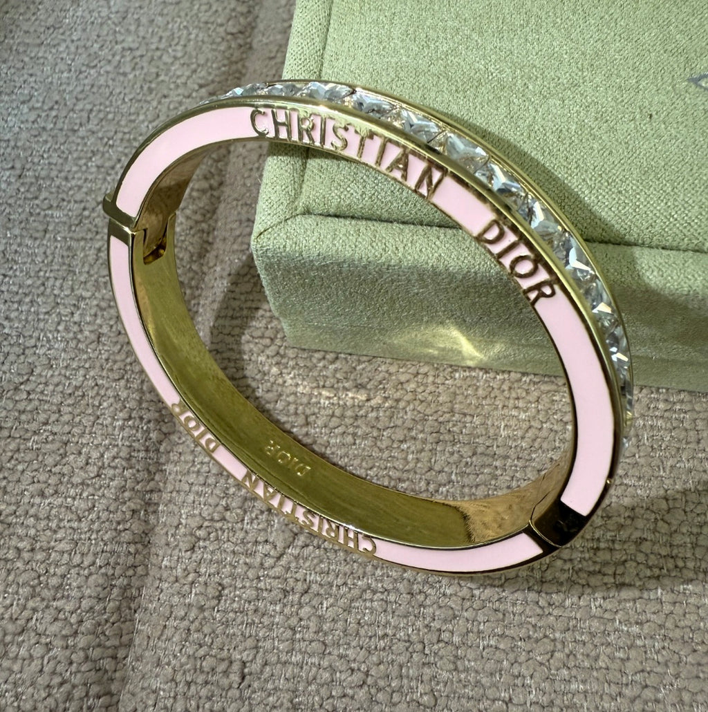 CD Logo Statement Bangle Bracelet