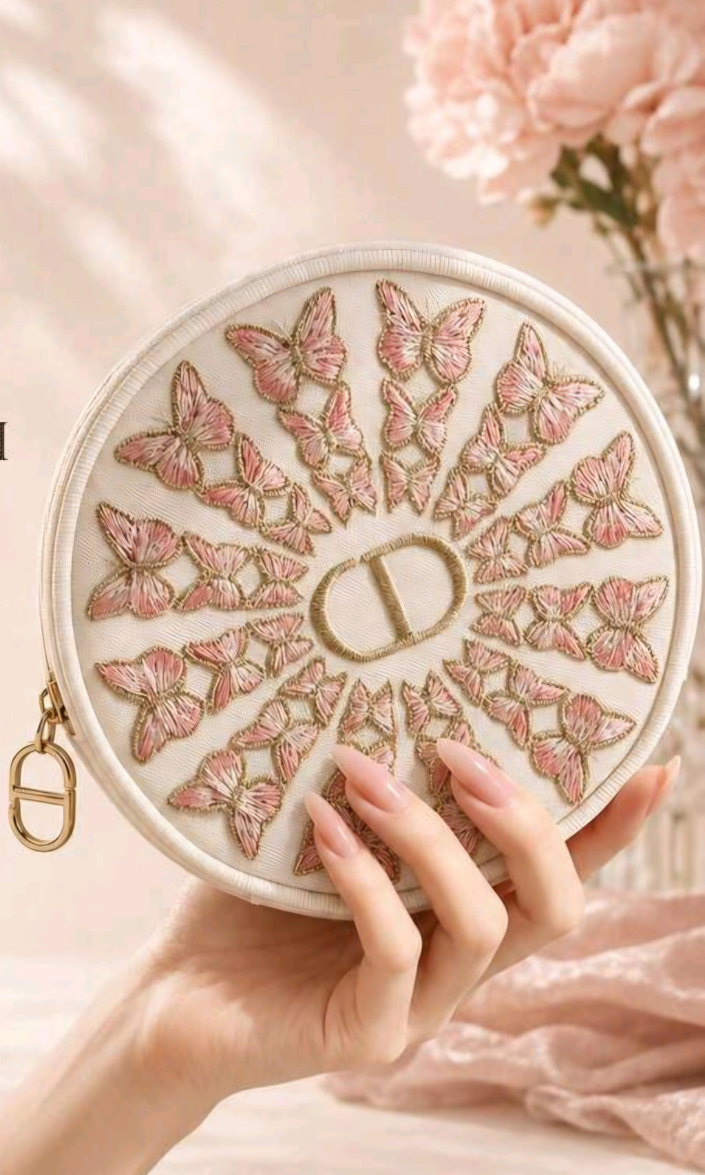 DIOR Butterfly Zipper Case
