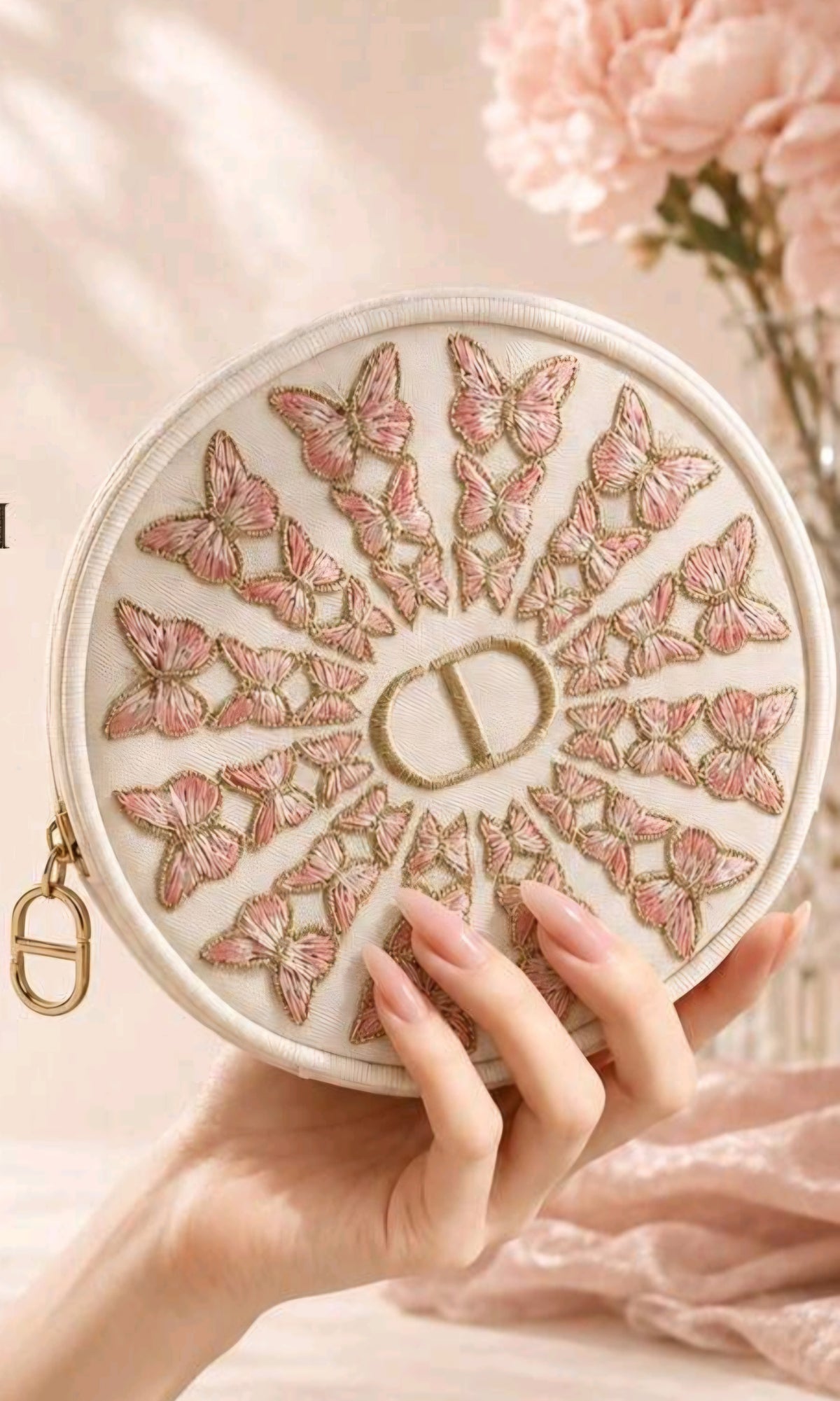 DIOR Butterfly Zipper Case