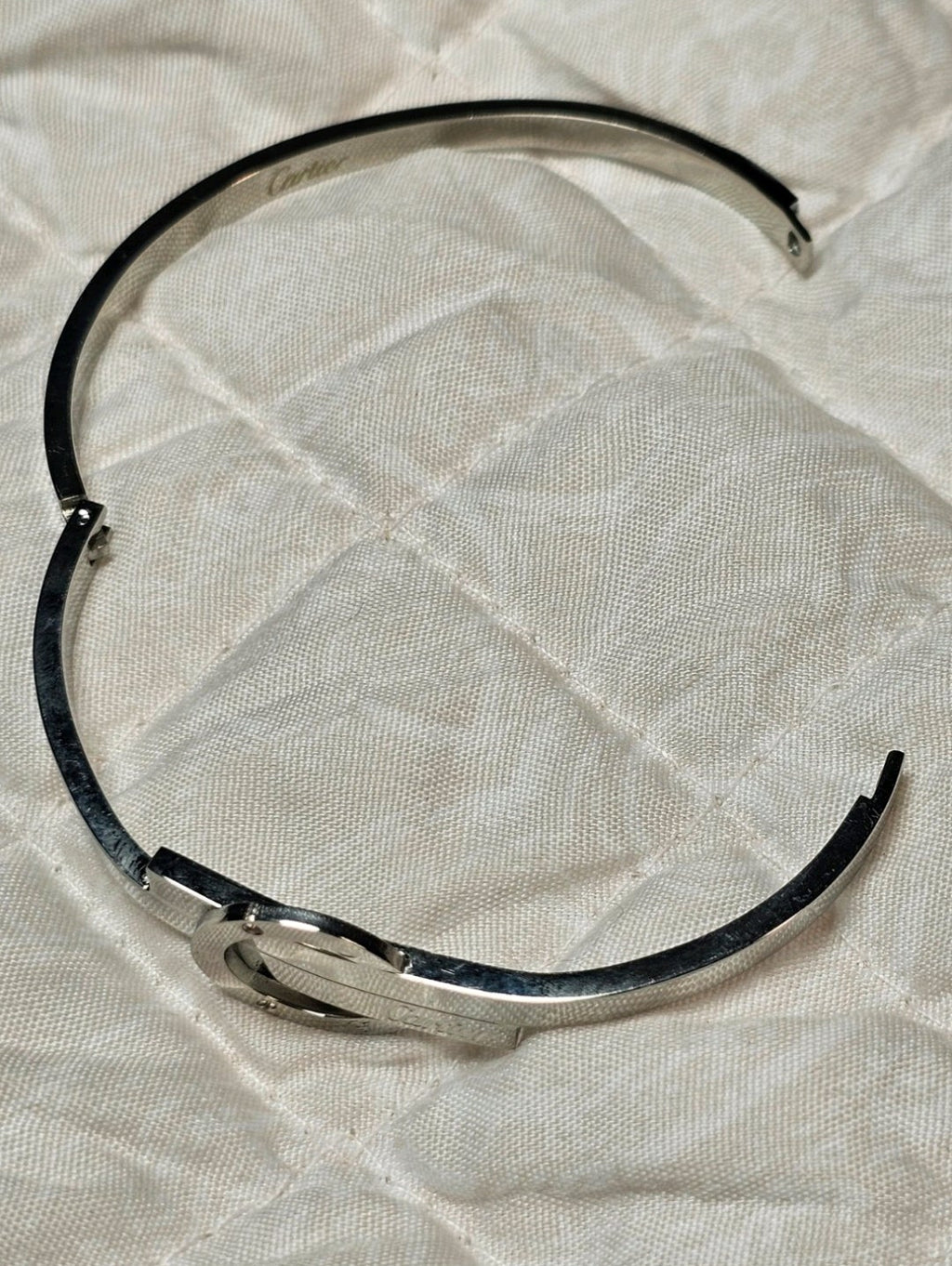 Cartier Silver and Gemstone bangle Bracelet