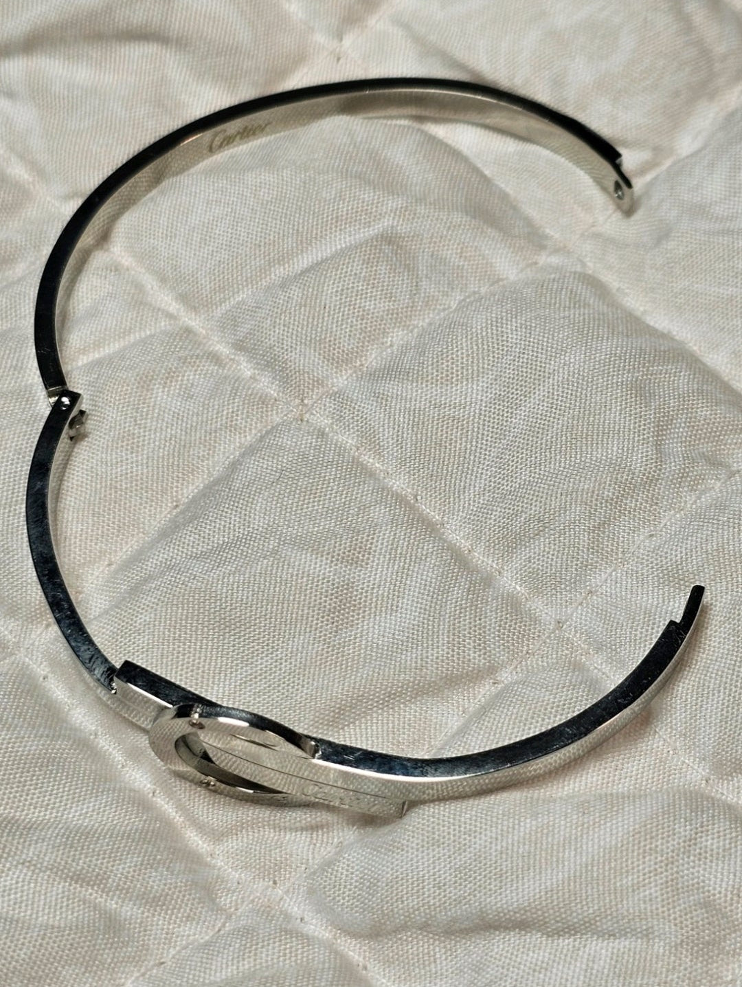 Cartier Silver and Gemstone bangle Bracelet