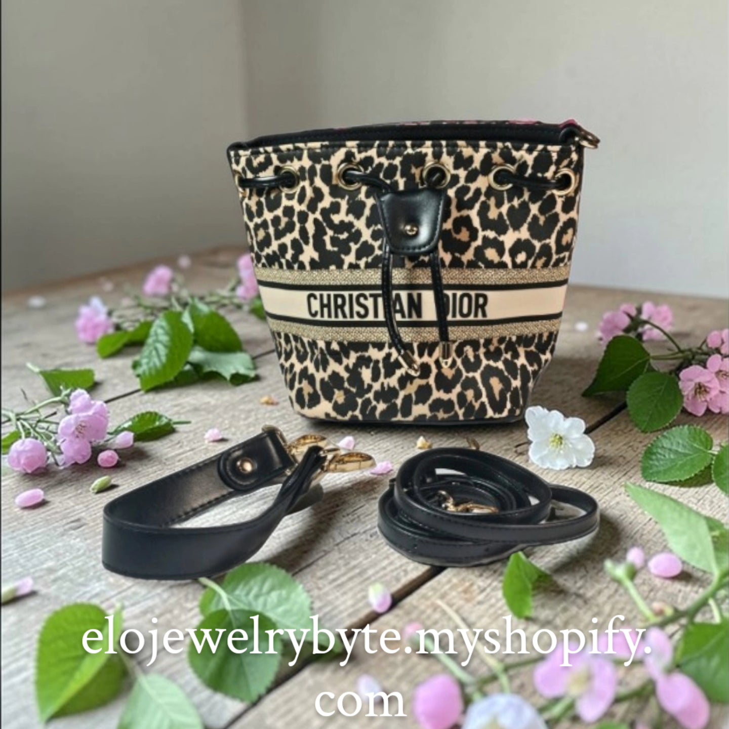 Dior Leopard print Convertible Crossbody Handbag