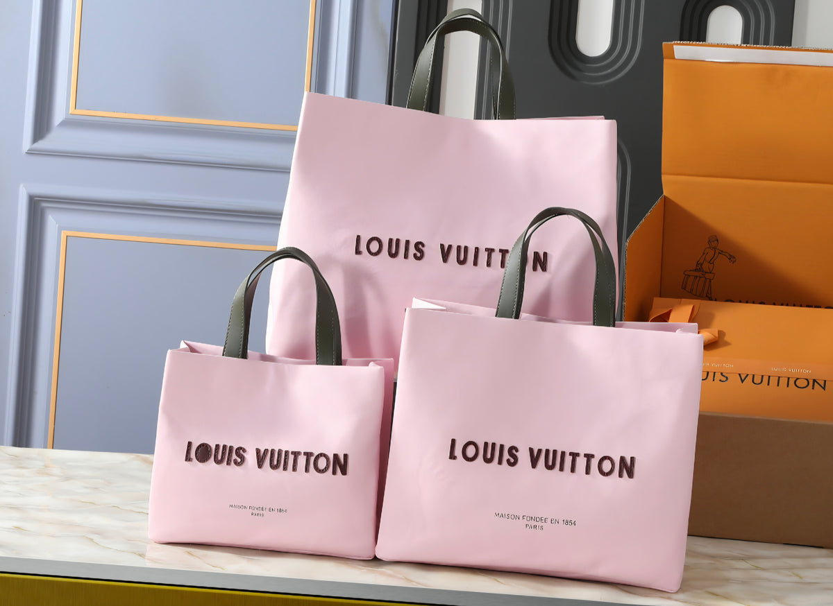 Pink Logo Nouveau Style Tote Bag