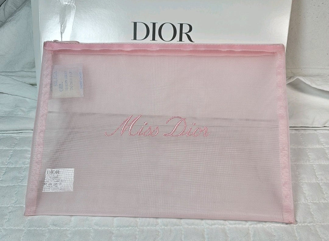 Dior Beautè Sheer Pink Makeup Bag NIB