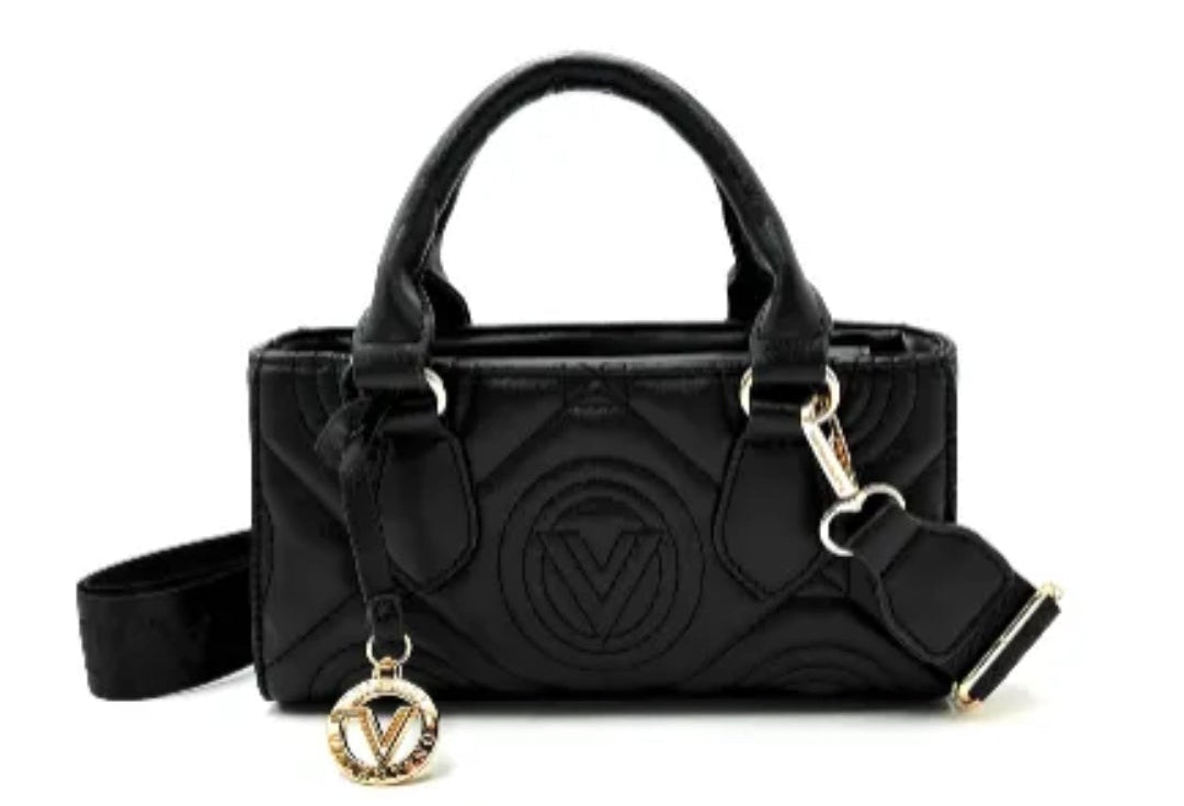 Valentino Orlandi Vegan Leather Crossbody Tote w/ guitar strap NWT