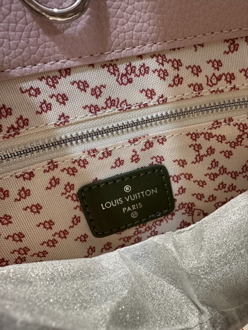 Monogram Velvet Logo Blush Pink Large Tote