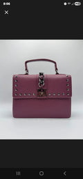 Badgley Mischka Plum/ Deep Mauve Handbag NWT