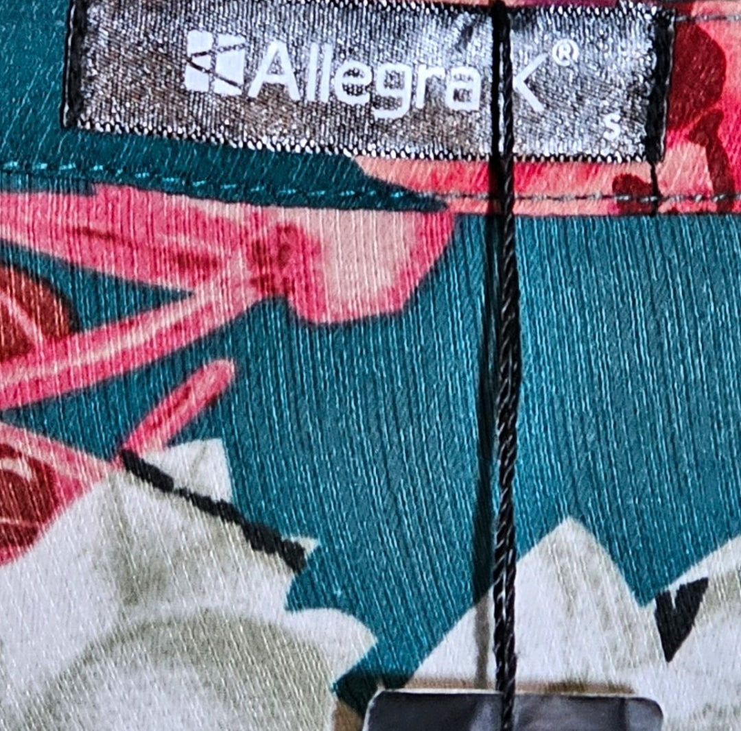 Allegra K Green Floral Dress Size US Small NWT