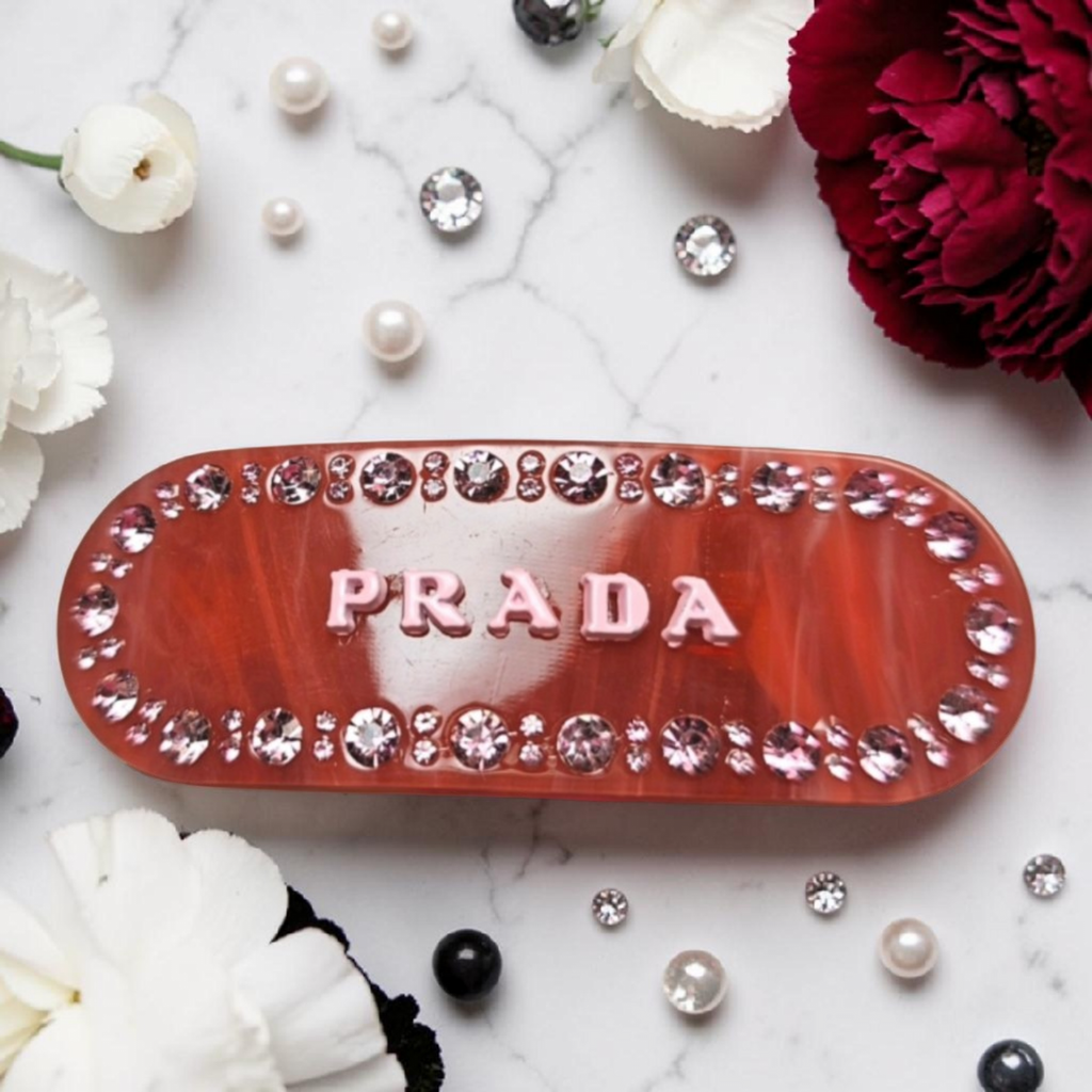 Hot Pink Sparkling Stone Hair Clip Spring