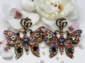 Beautiful Butterfly Dangle  Pierced Earrings Summer