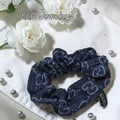Denim GG Logo Hair Scrunchie