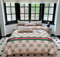 4 Pc Bed Set 100% Cotton King Size