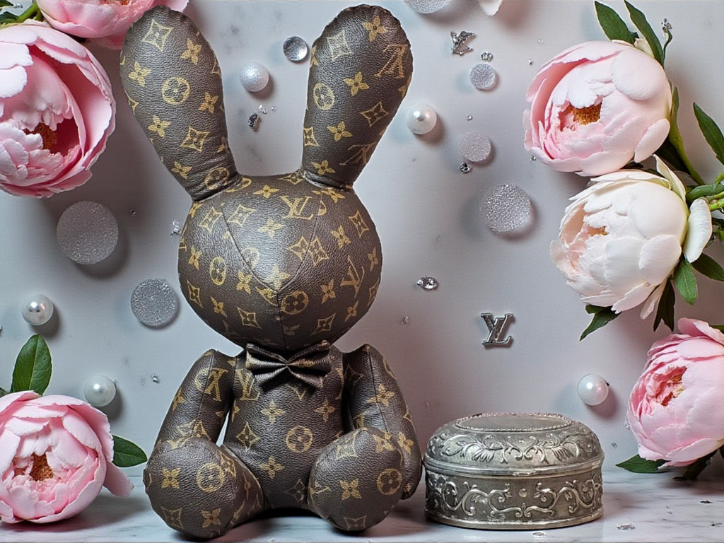 Large Plush Stuffed LV Logo Bunny Special Edition 15" Height