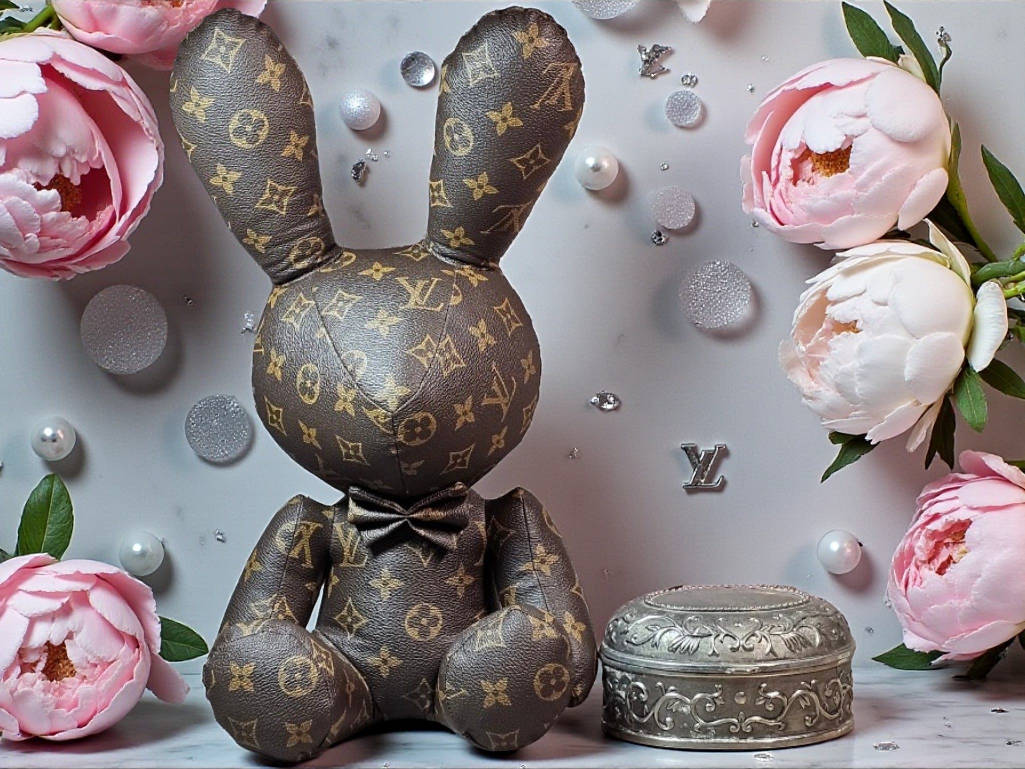 Large Plush Stuffed LV Logo Bunny Special Edition 15" Height