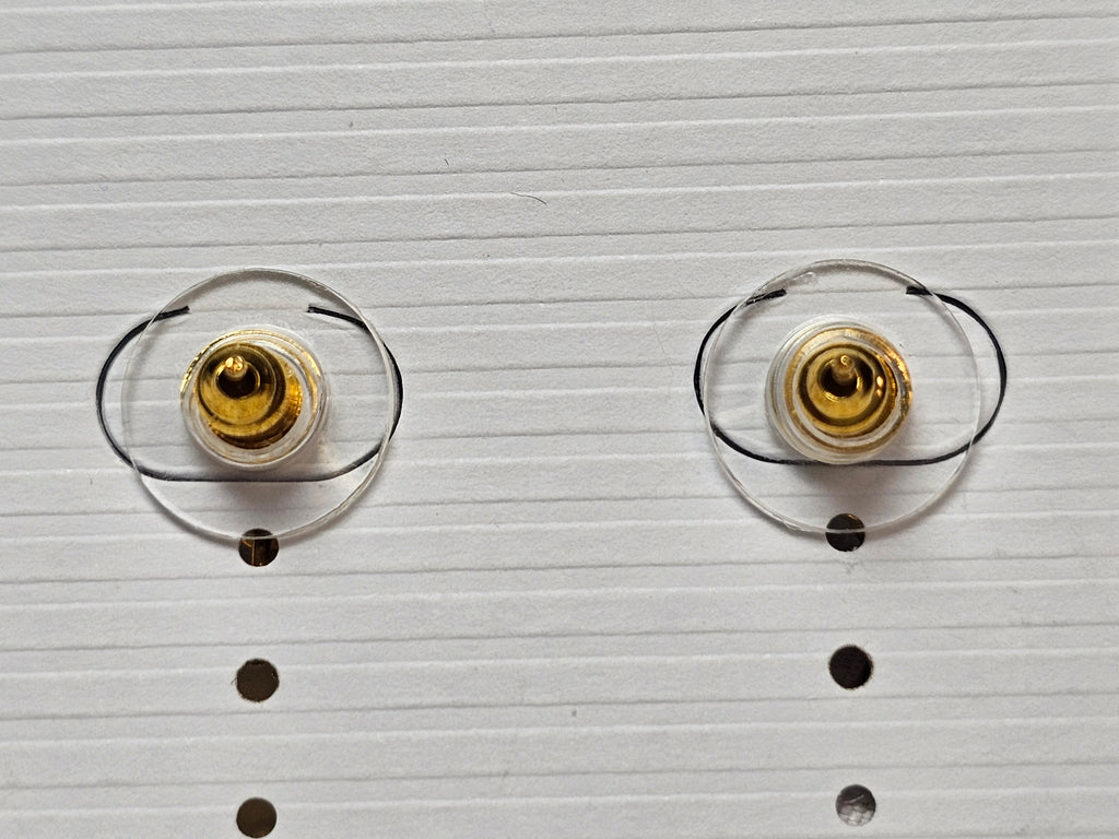 Medusa Charm earrings Gold Dangle