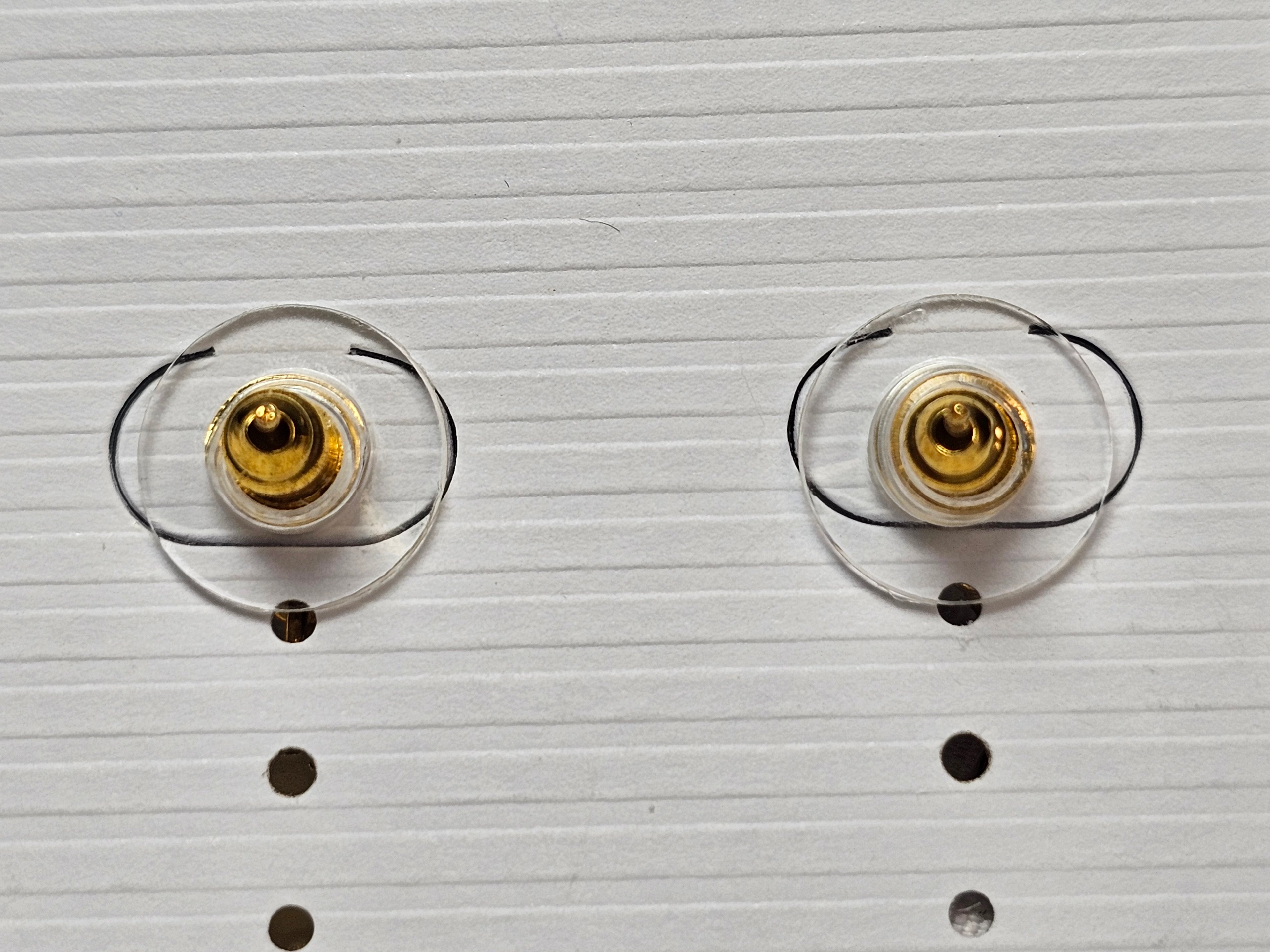 Medusa Charm earrings Gold Dangle