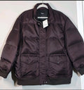 Theory Puffer Coat Mink Brown Size Large Women's