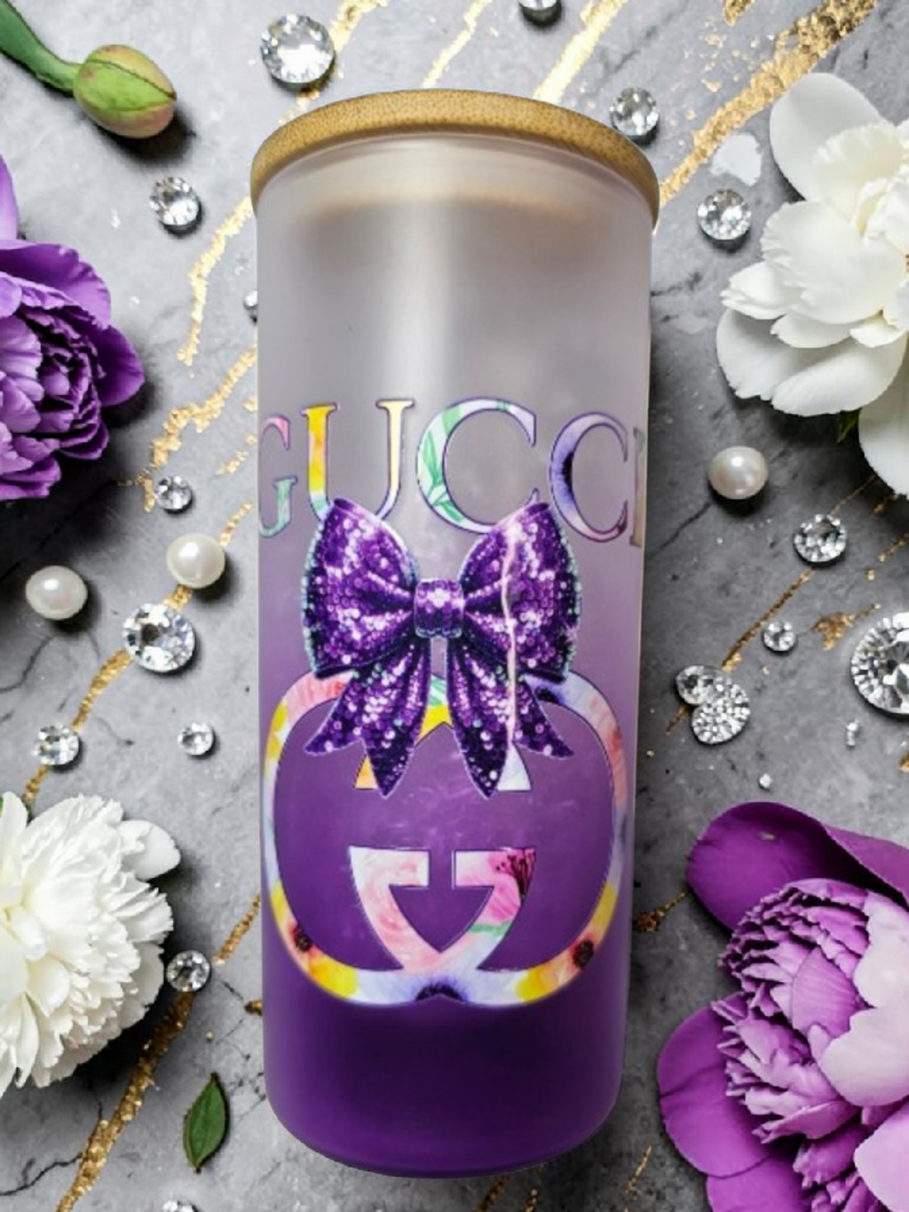 Custom designed Inspired logo Glass Tumbler 20 oz