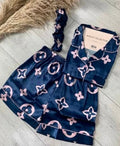 Blue and Pink Monogram PJ set