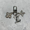 Silver Bling bag charm