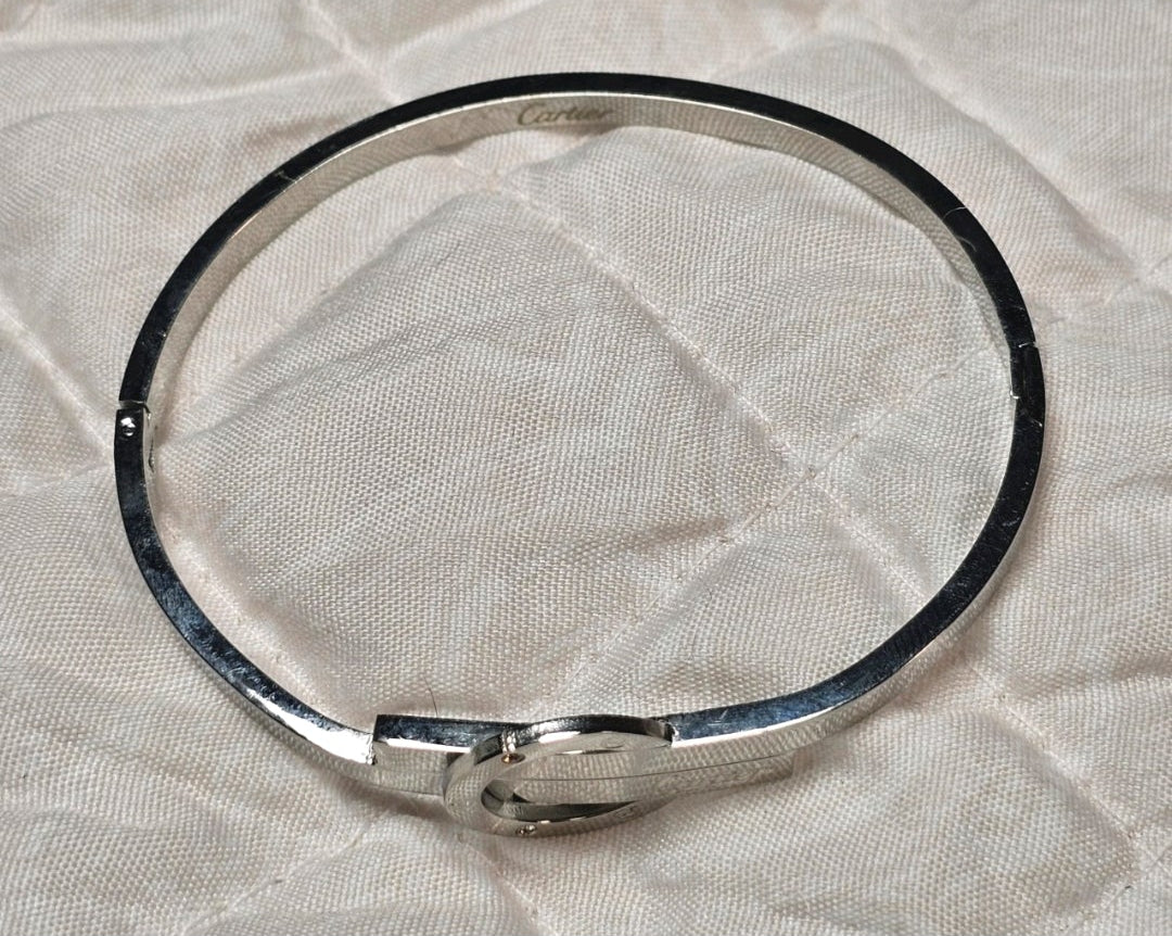 Cartier Silver and Gemstone bangle Bracelet